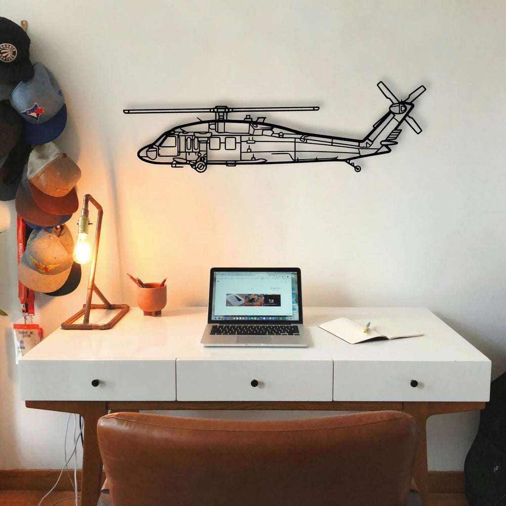 180 Skywagon 3 Classic Aircraft Silhouette Metal Wall Art - Tinvibe