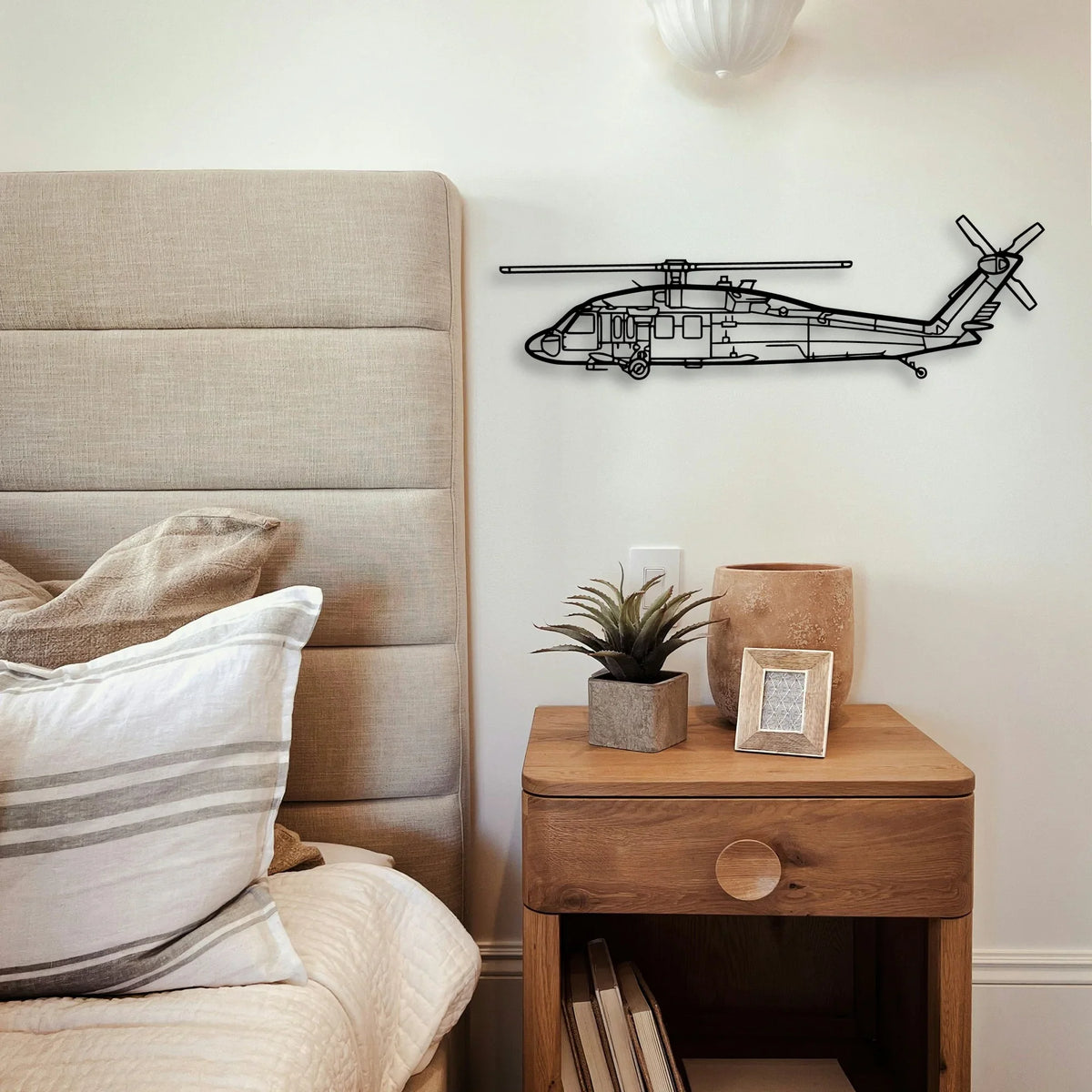 180 Skywagon 3 Classic Aircraft Silhouette Metal Wall Art - Tinvibe