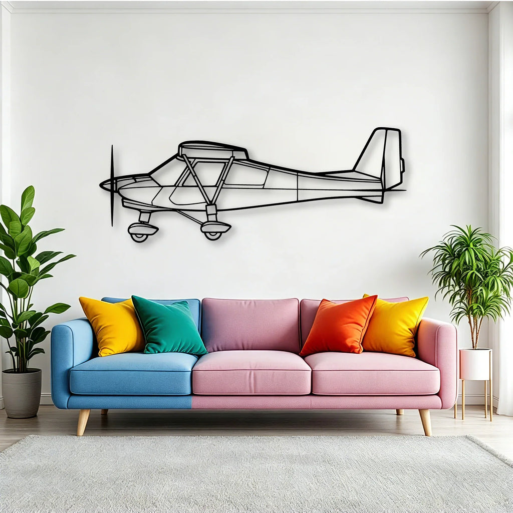 182P Skylane 4 Classic Aircraft Silhouette Metal Wall Art - Tinvibe