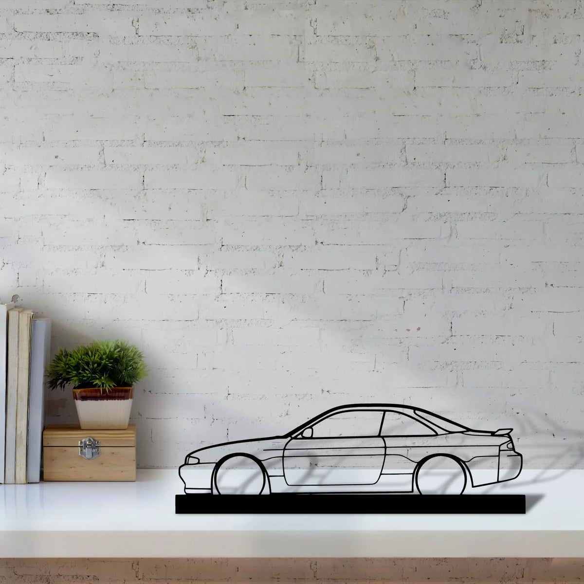 200sx-s14 Silhouette Metal Art Stand - Tinvibe