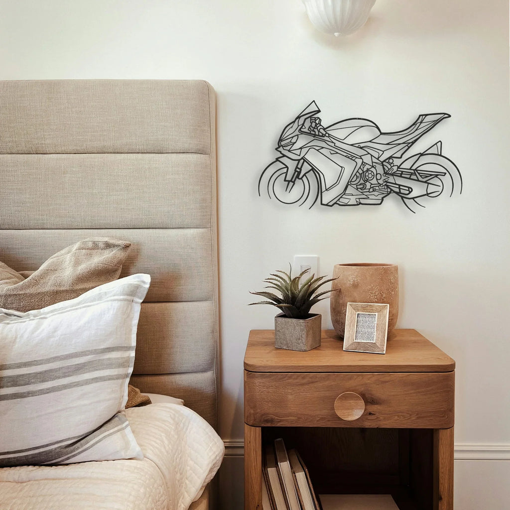2025 Aprilia RSV4 Classic Motorcycle Silhouette Metal Wall Art - Tinvibe