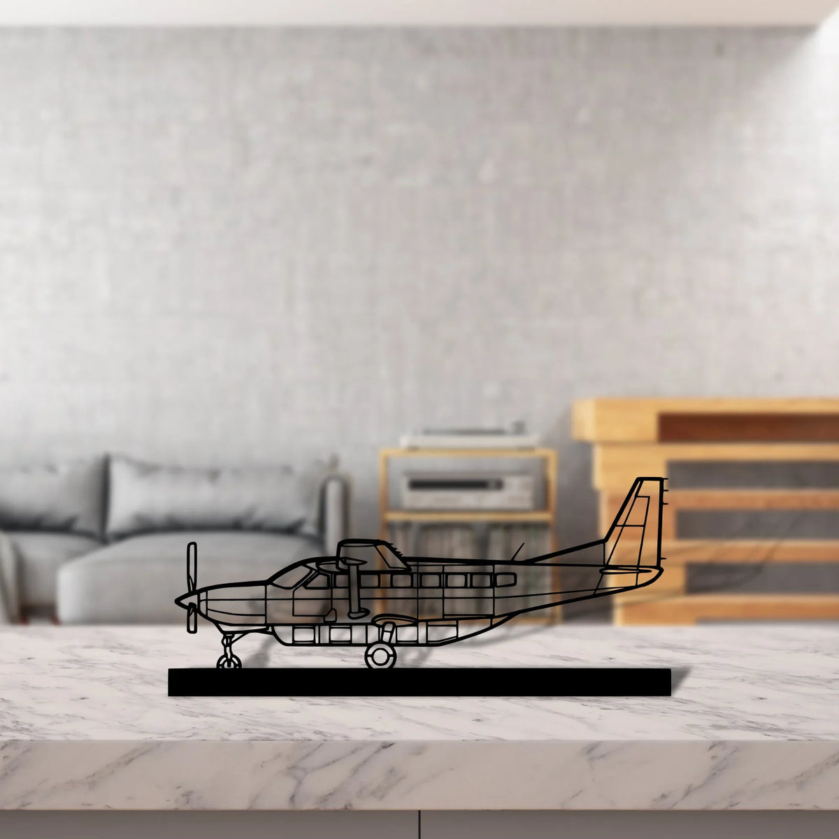 208-caravan Silhouette Metal Art Stand - Tinvibe