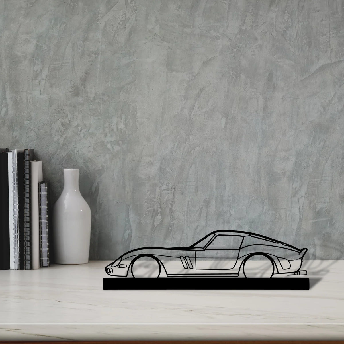 250-gto-1965 Silhouette Metal Art Stand - Tinvibe