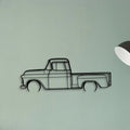3100 1957 2 Classic Silhouette Metal Wall Art - Tinvibe