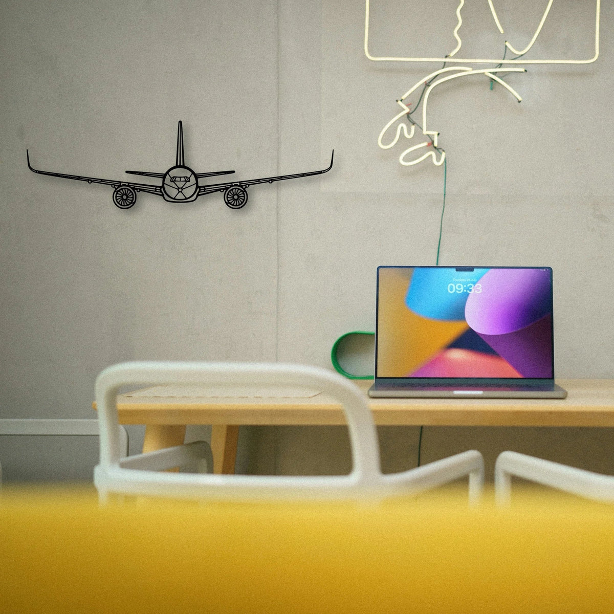 310R 3 Classic Aircraft Silhouette Metal Wall Art - Tinvibe