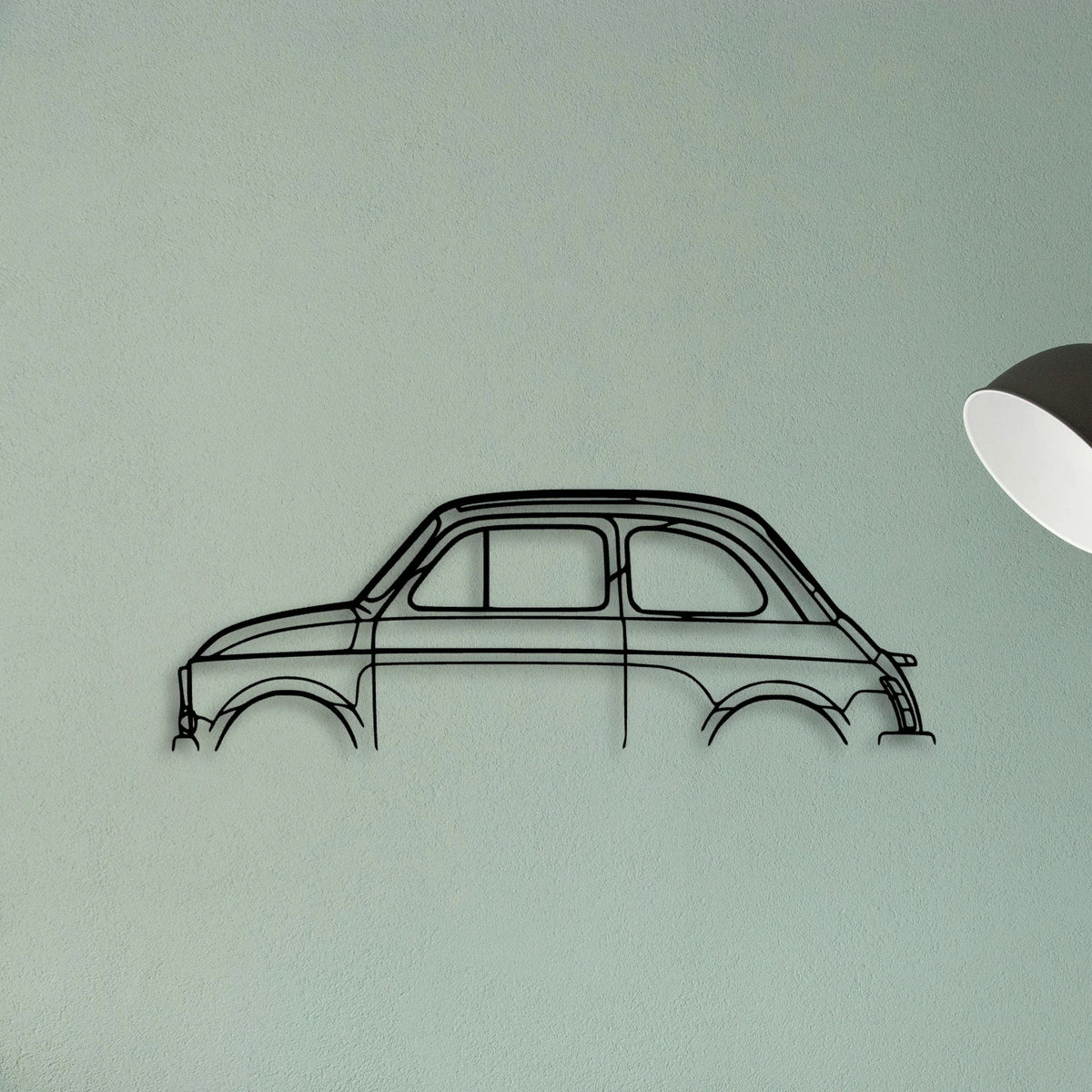 500 1971 Classic Silhouette Metal Wall Art - Tinvibe