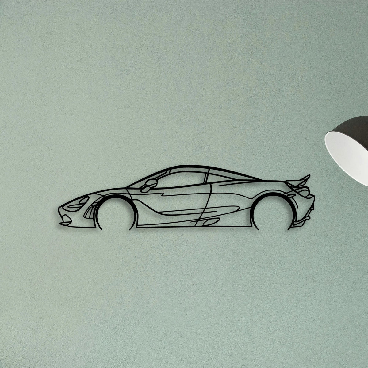 720s Classic Silhouette Metal Wall Art - Tinvibe