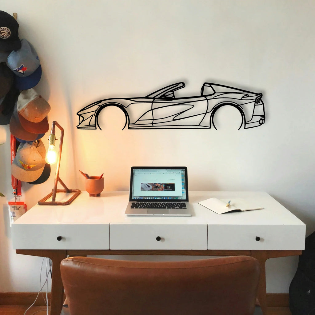 812 GTS 2 Classic Silhouette Metal Wall Art - Tinvibe
