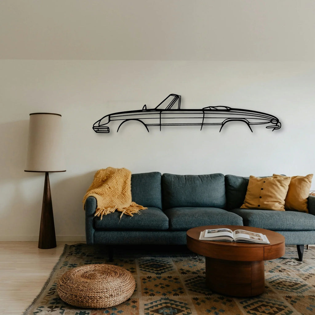 Alfa Duetto Classic Silhouette Metal Wall Art - Tinvibe