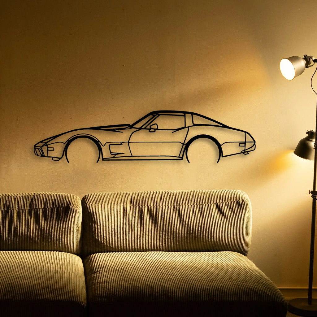 C3 L82 1979 Classic Silhouette Metal Wall Art - Tinvibe