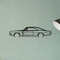 Charger 1969 3 Classic Silhouette Metal Wall Art - Tinvibe