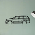Cherokee SRT8 2006 Classic Silhouette Metal Wall Art - Tinvibe