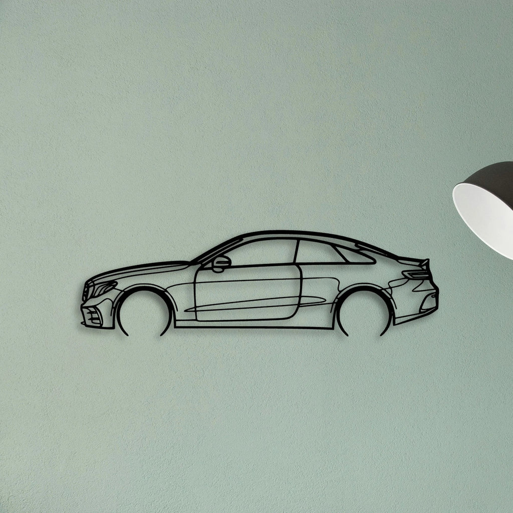 E53 AMG Coupe 2 Classic Silhouette Metal Wall Art - Tinvibe