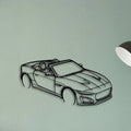 F Type TOP Angle Classic Silhouette Metal Wall Art - Tinvibe