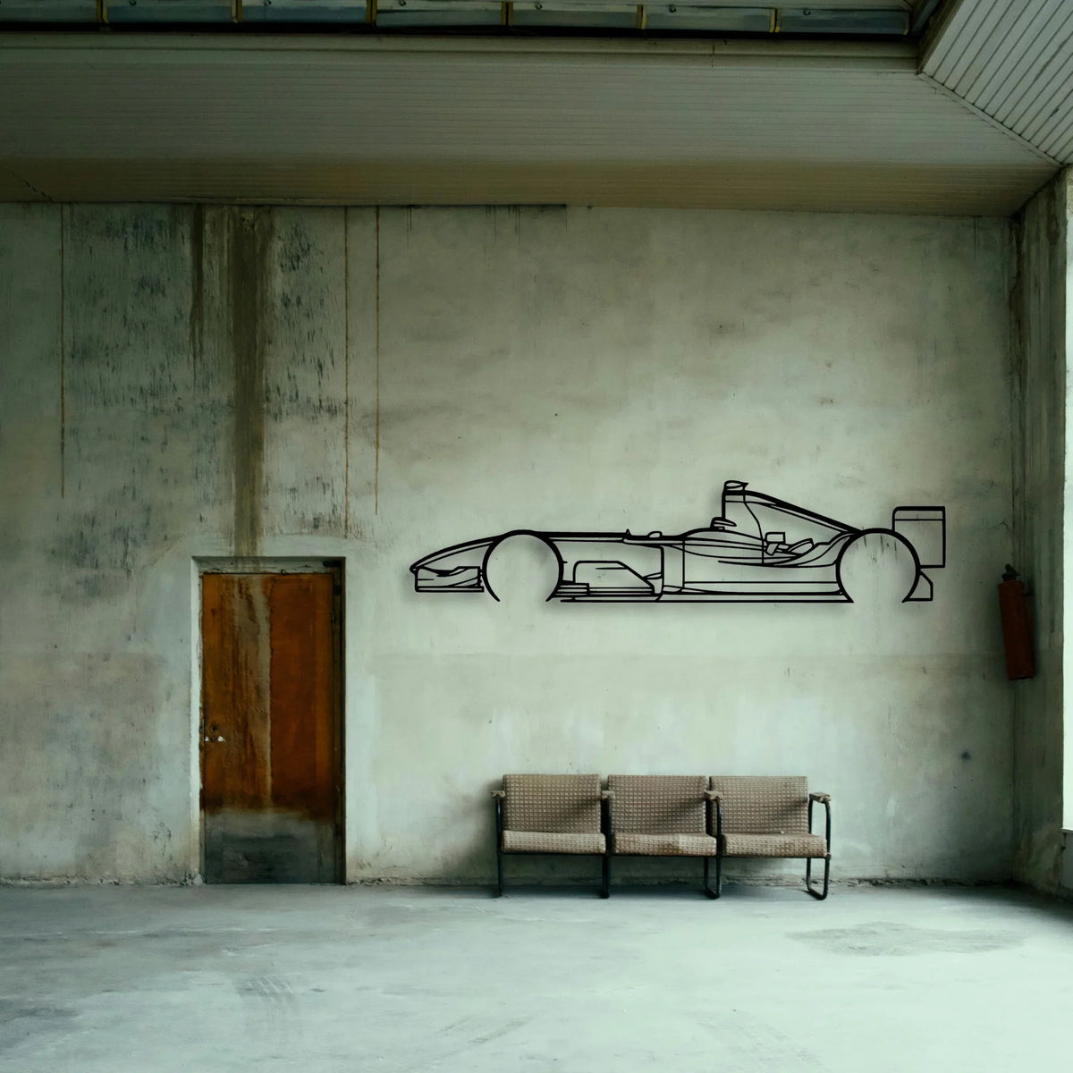 F1 2004 Classic Silhouette Metal Wall Art - Tinvibe