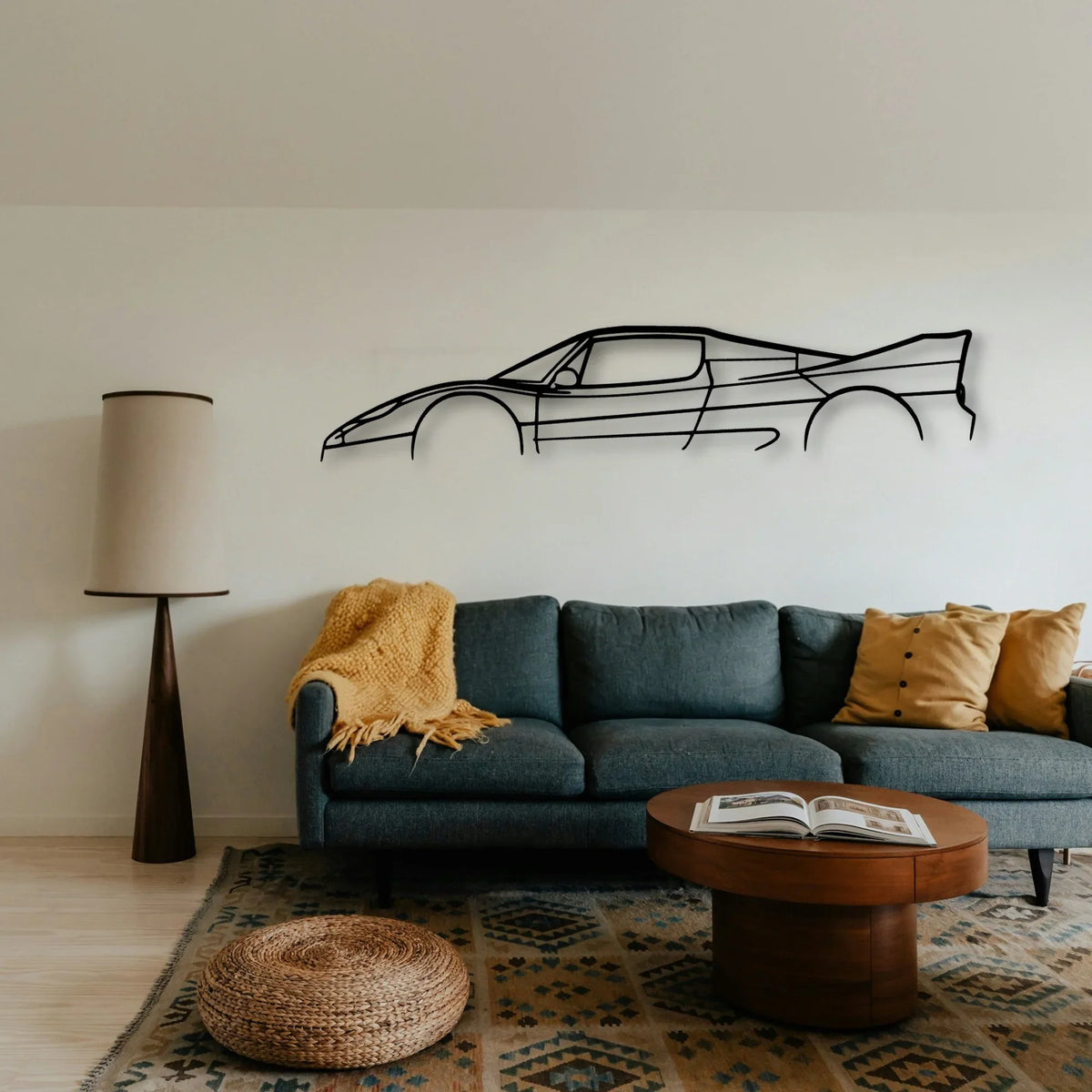 F50 Classic Silhouette Metal Wall Art - Tinvibe