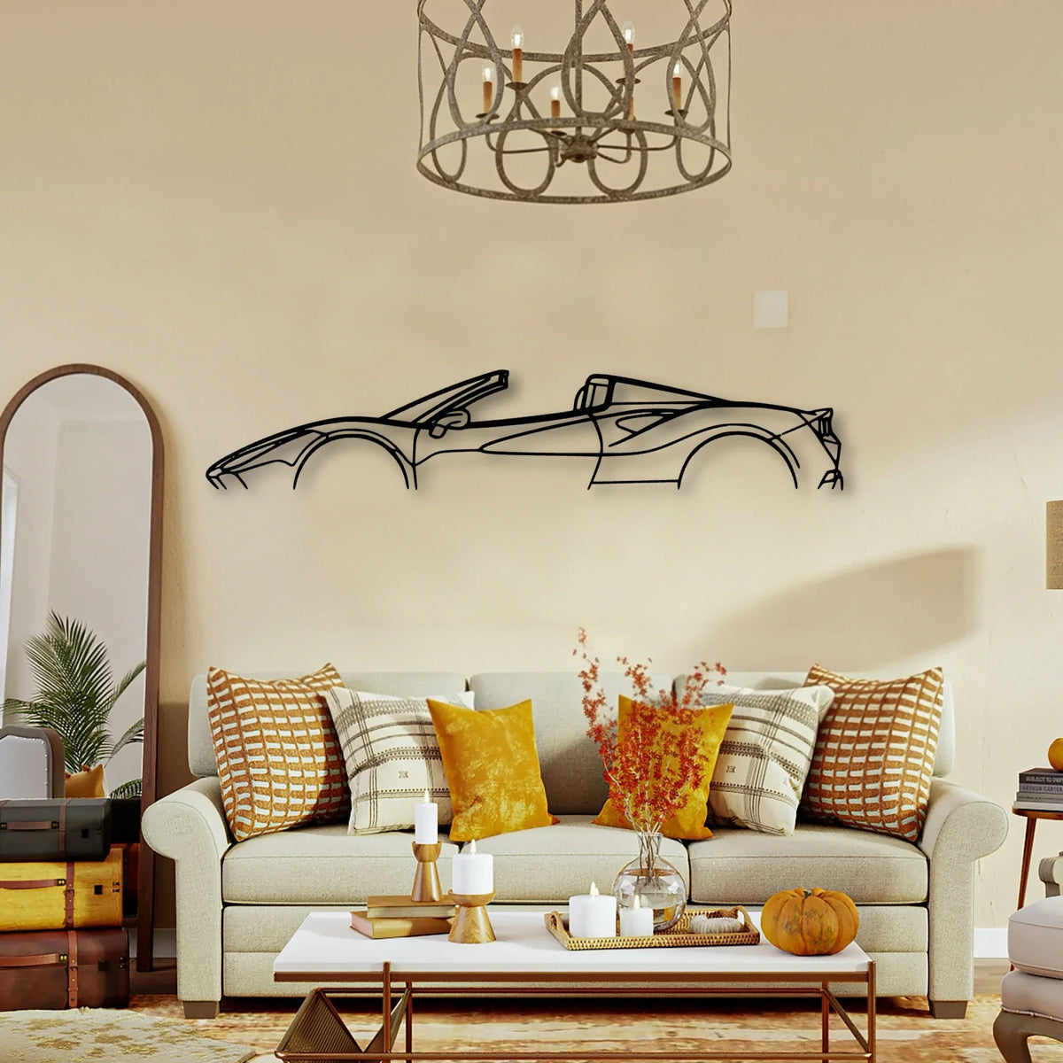 F8 Spider Classic Silhouette Metal Wall Art - Tinvibe
