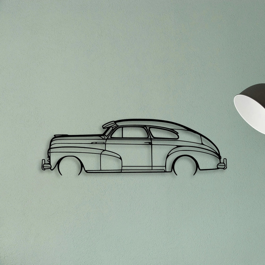Fleetline 1947 Classic Silhouette Metal Wall Art - Tinvibe