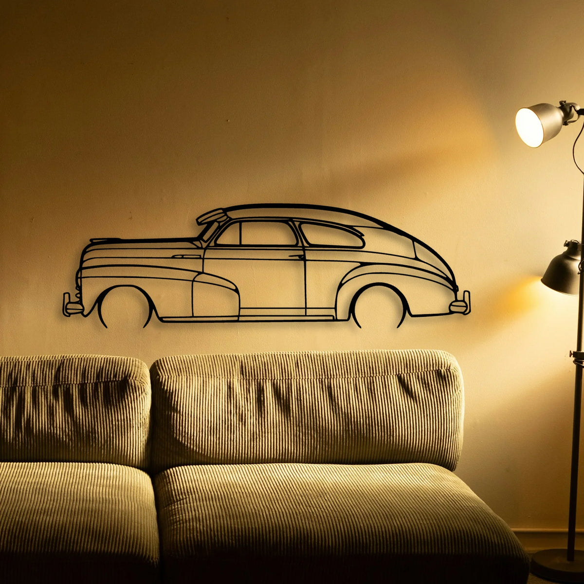 Fleetline 1947 Classic Silhouette Metal Wall Art - Tinvibe