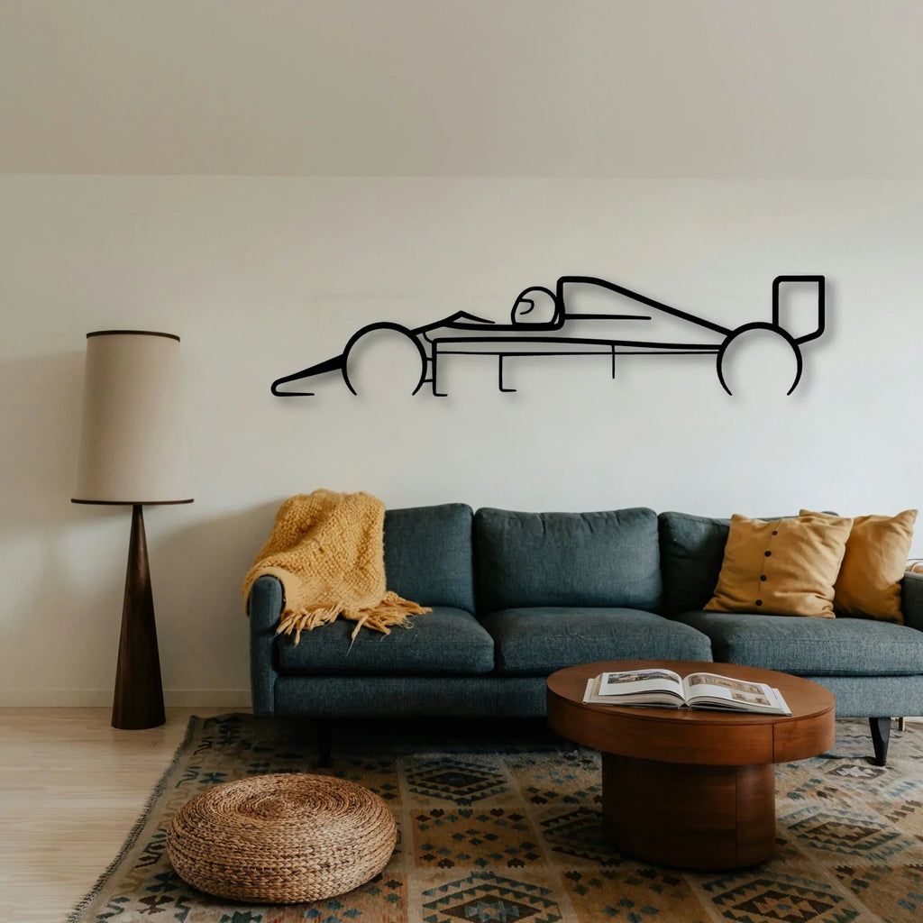 Formula 1 1988 Classic Silhouette Metal Wall Art - Tinvibe