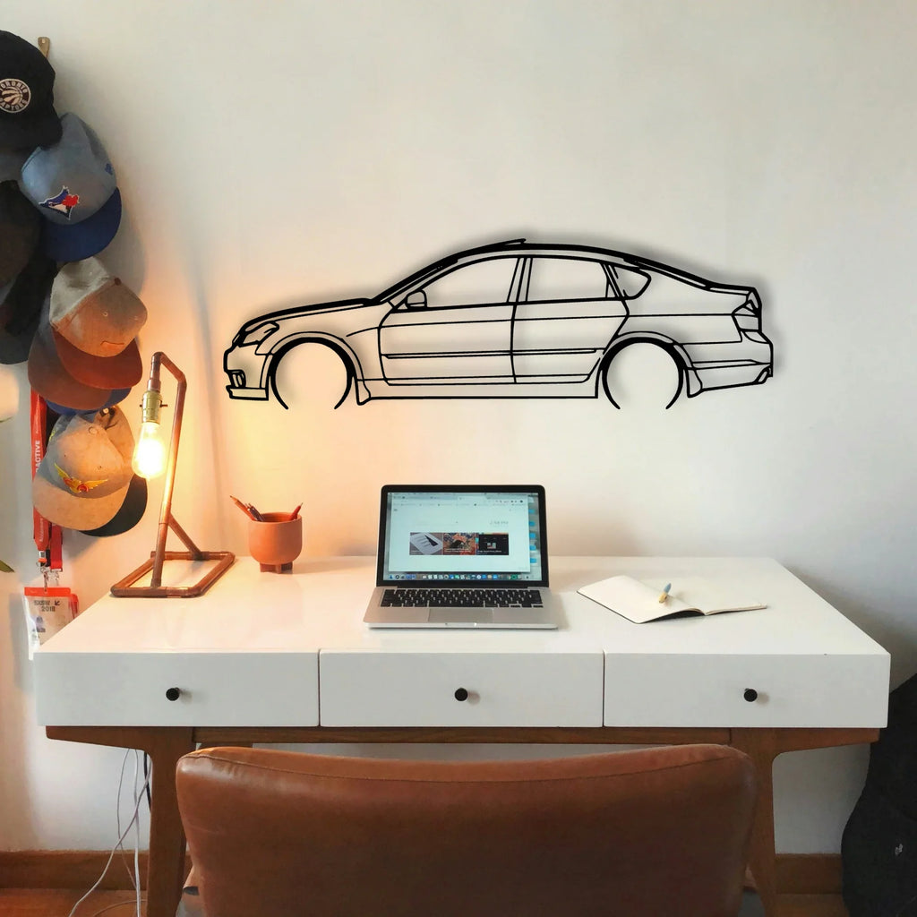 Fuga 2006 Classic Silhouette Metal Wall Art - Tinvibe