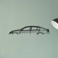 GS 450h 2008 Classic Silhouette Metal Wall Art - Tinvibe