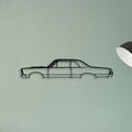 GTO 1965 2 Classic Silhouette Metal Wall Art - Tinvibe