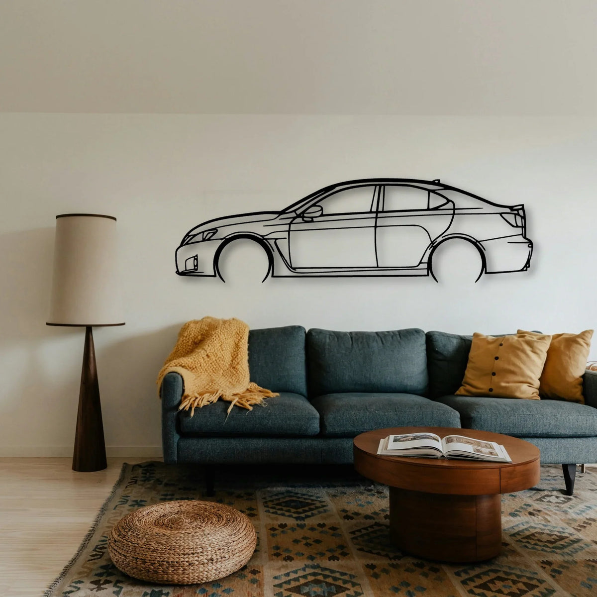 IS F 2011 Classic Silhouette Metal Wall Art - Tinvibe