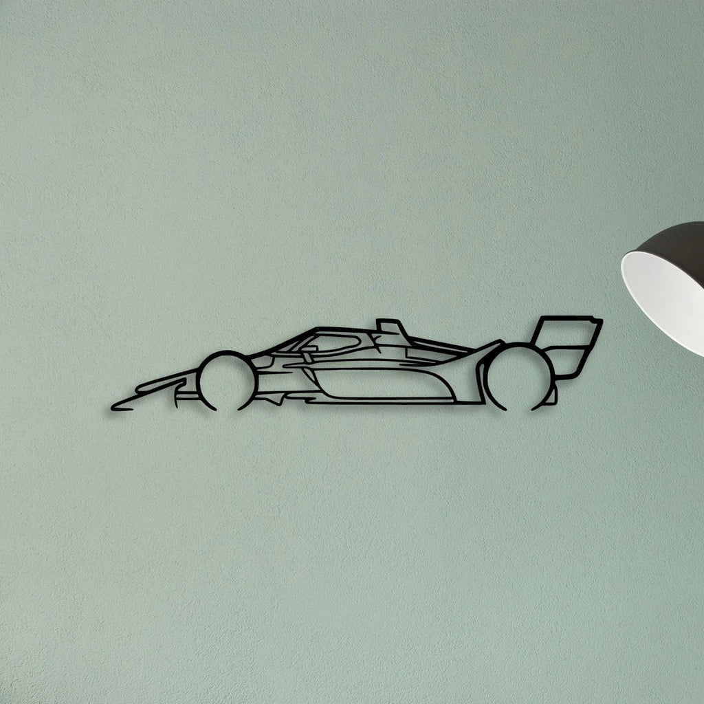 Indy CAR 2022 Classic Silhouette Metal Wall Art - Tinvibe