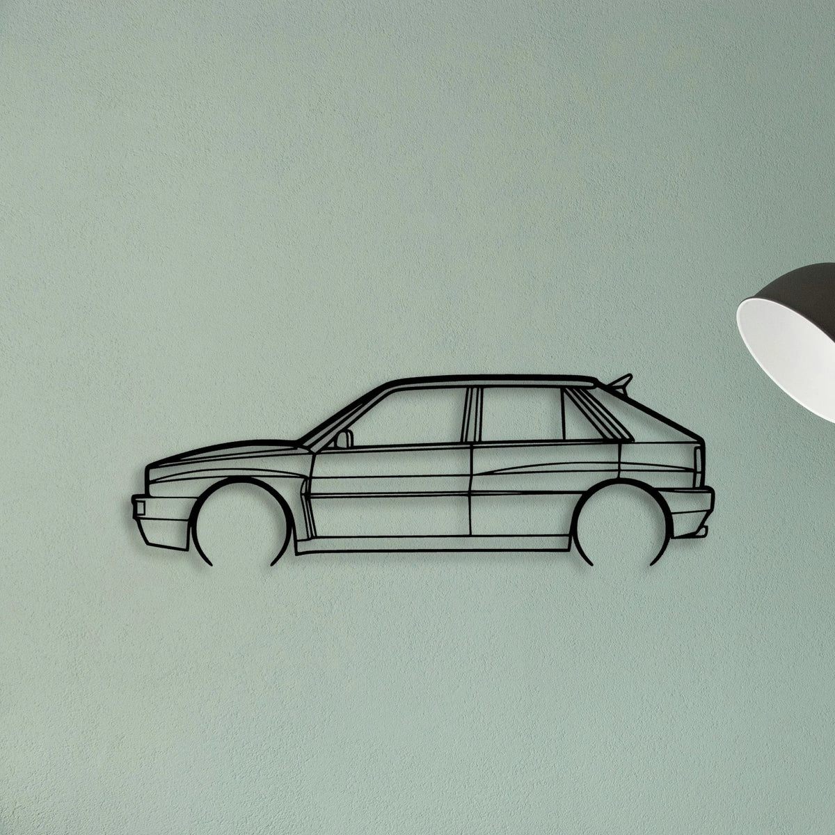 Integrale 2 Classic Silhouette Metal Wall Art - Tinvibe