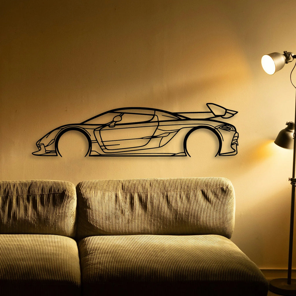 Jesko 2021 Classic Silhouette Metal Wall Art - Tinvibe