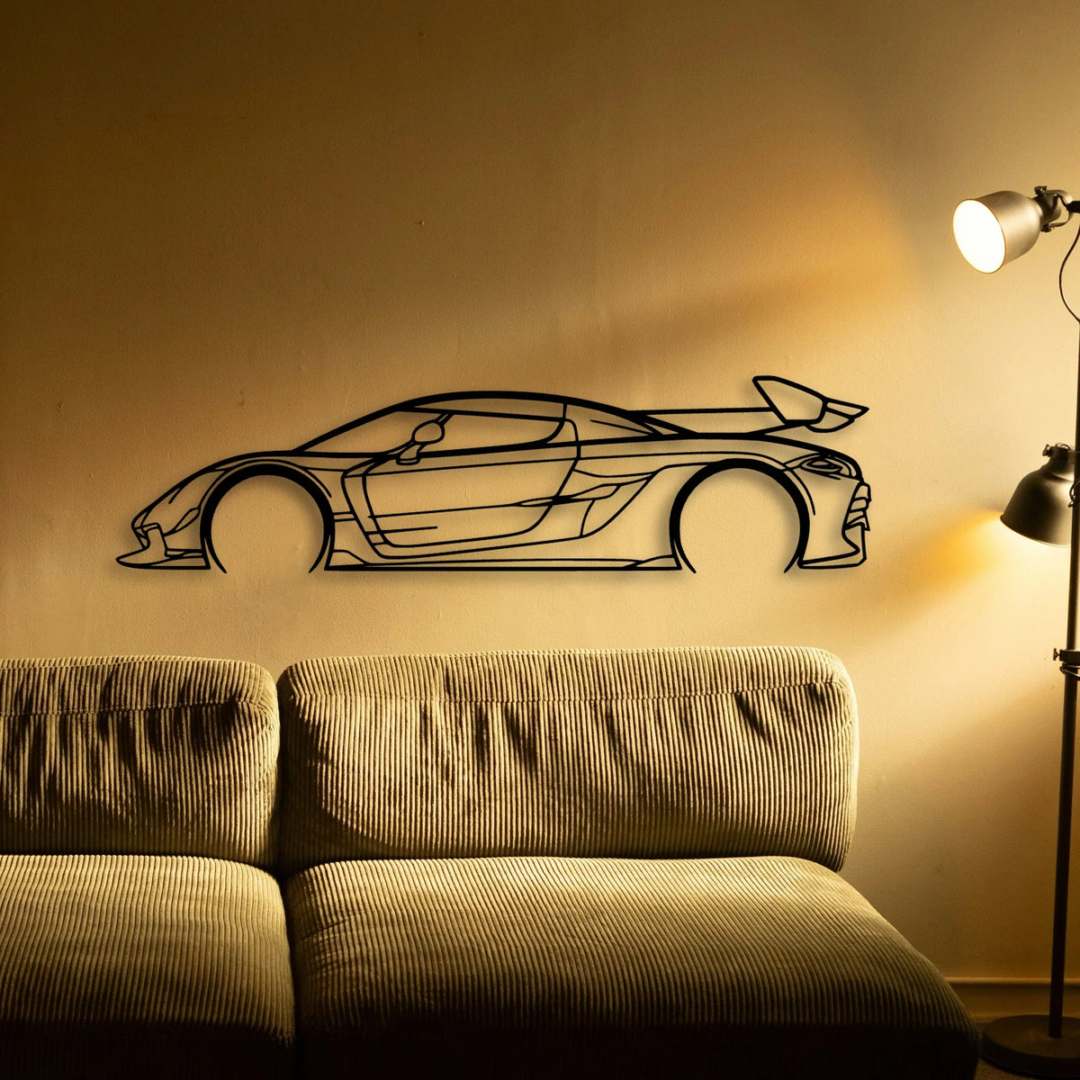 Jesko 2021 Classic Silhouette Metal Wall Art - Tinvibe