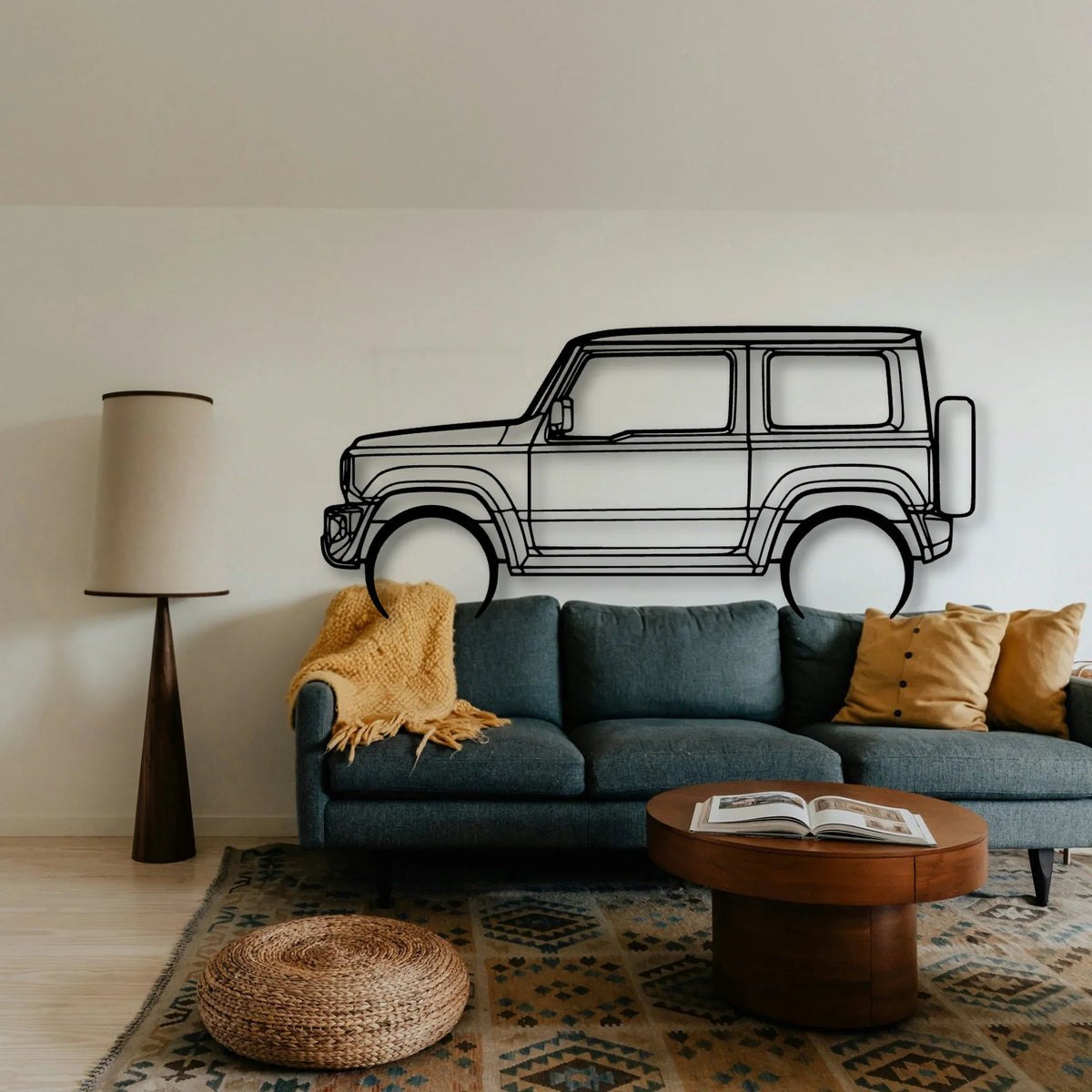 Jimny 2020 Classic Silhouette Metal Wall Art - Tinvibe