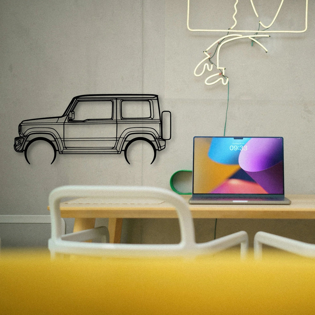 Jimny 2020 Classic Silhouette Metal Wall Art - Tinvibe