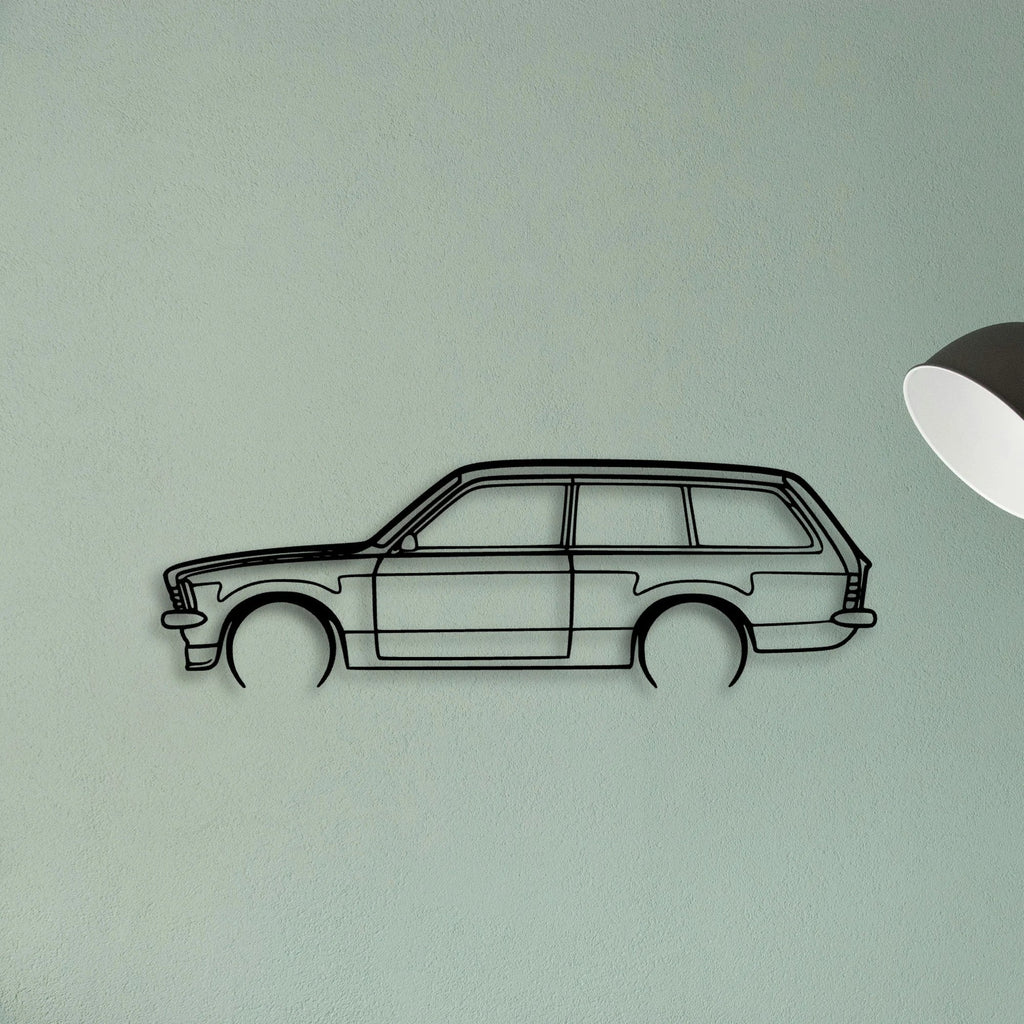 Kadett C 1978 Classic Silhouette Metal Wall Art - Tinvibe