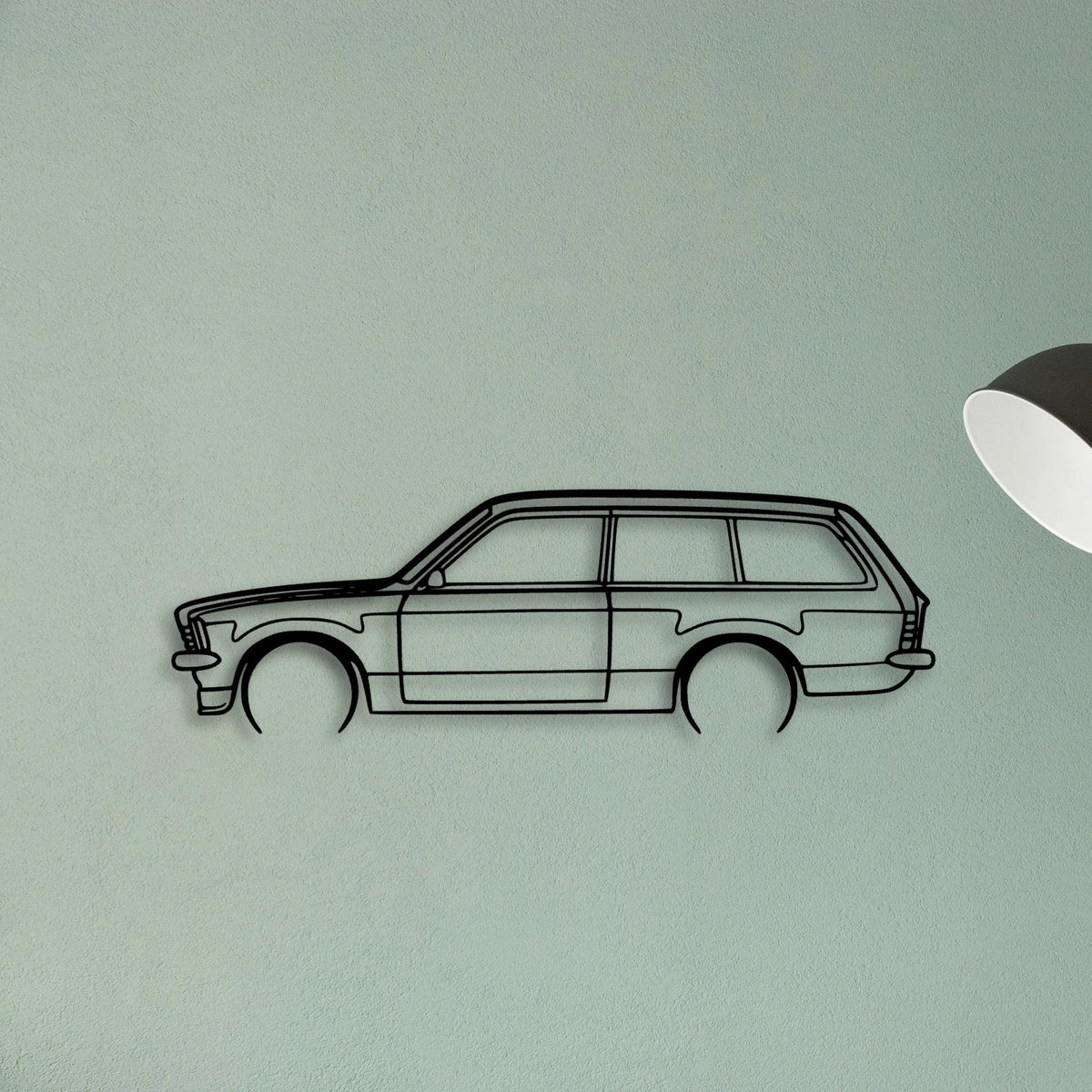 Kadett C 1978 Classic Silhouette Metal Wall Art - Tinvibe