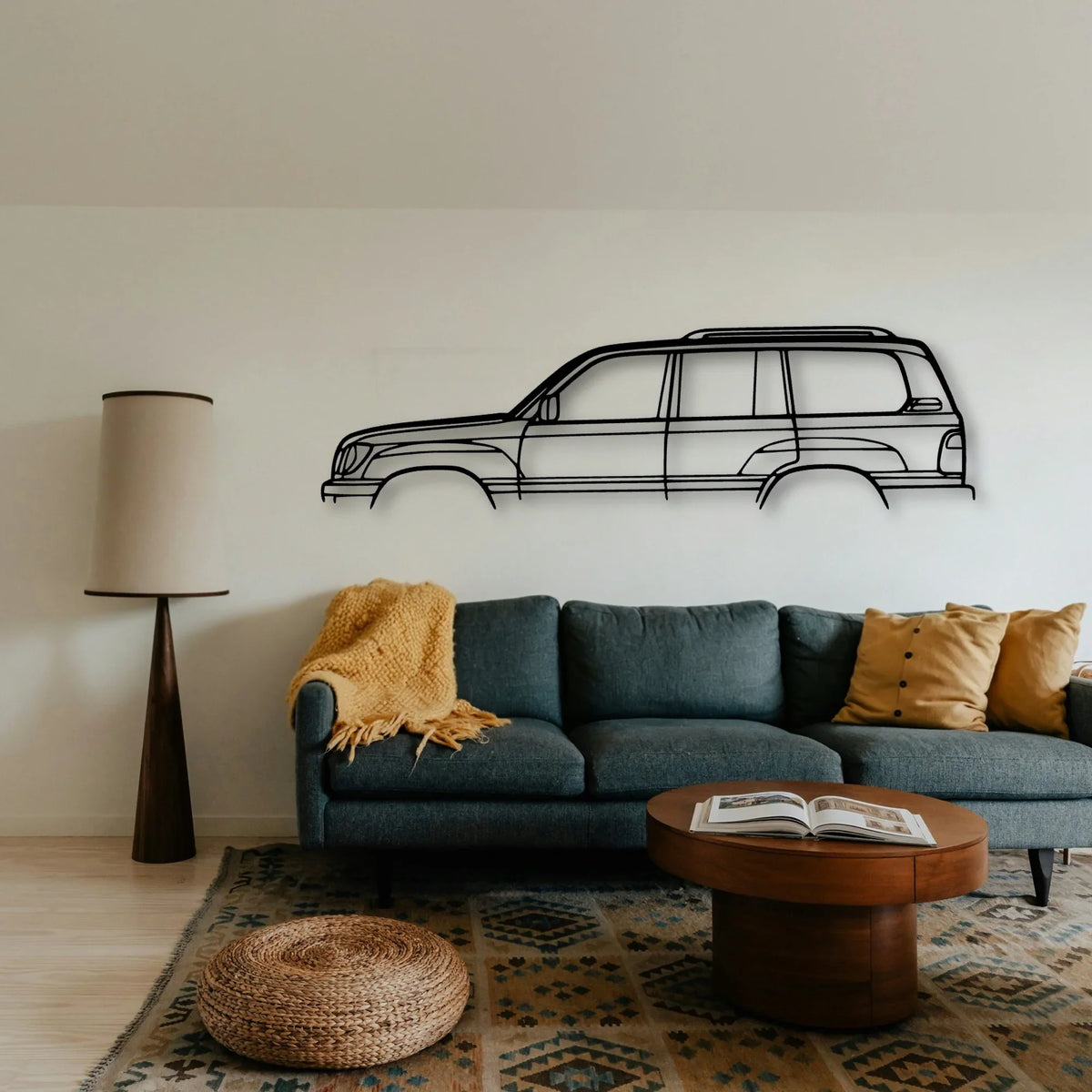 LX470 1999 Classic Silhouette Metal Wall Art - Tinvibe