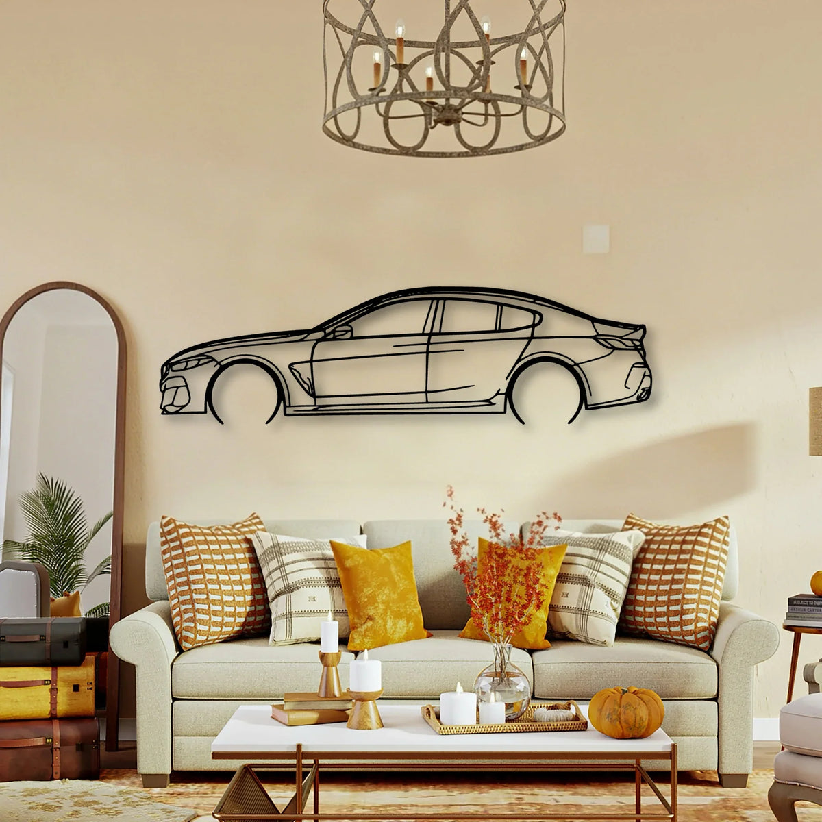 M850 2022 Classic Silhouette Metal Wall Art - Tinvibe