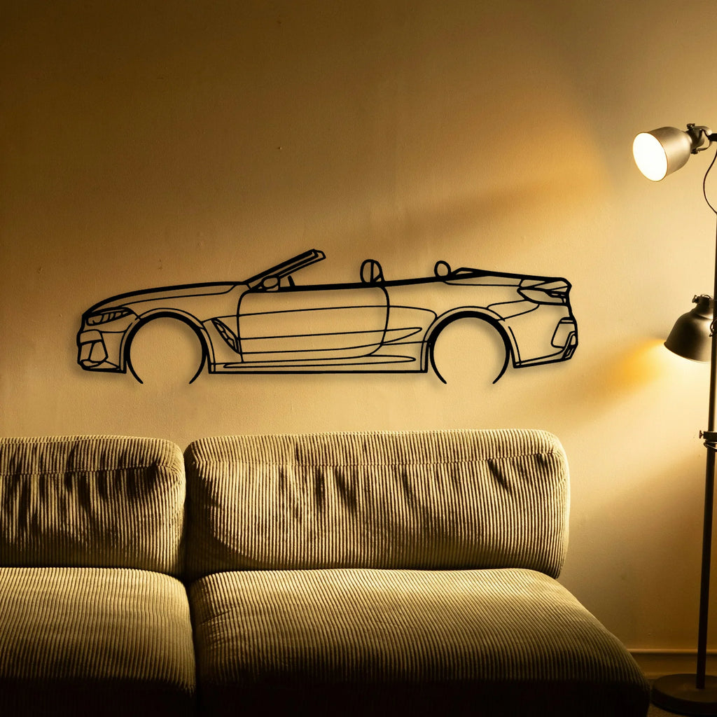 M850I Convertible 2 Classic Silhouette Metal Wall Art - Tinvibe
