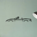 MX 5 Miata 2000 Classic Silhouette Metal Wall Art - Tinvibe