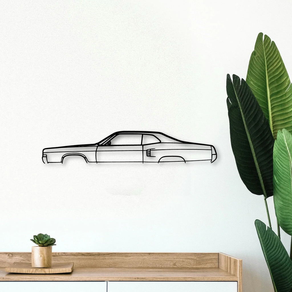 Marauder 1969 Classic Silhouette Metal Wall Art - Tinvibe
