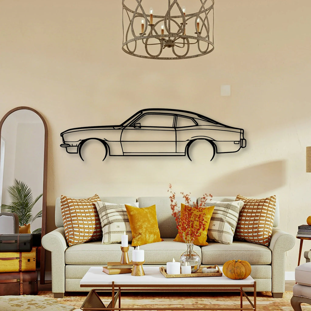 Maverick 1970 Classic Silhouette Metal Wall Art - Tinvibe