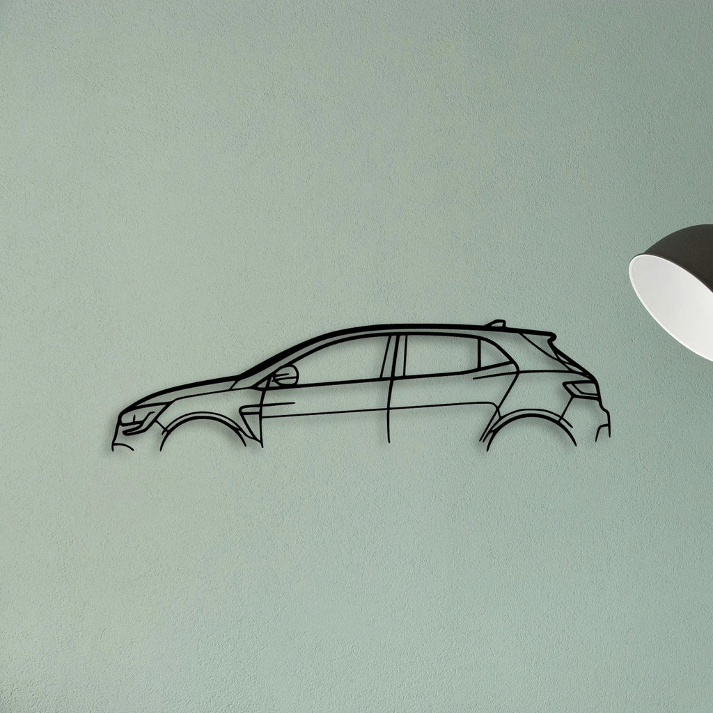 Megane RS Classic Silhouette Metal Wall Art - Tinvibe