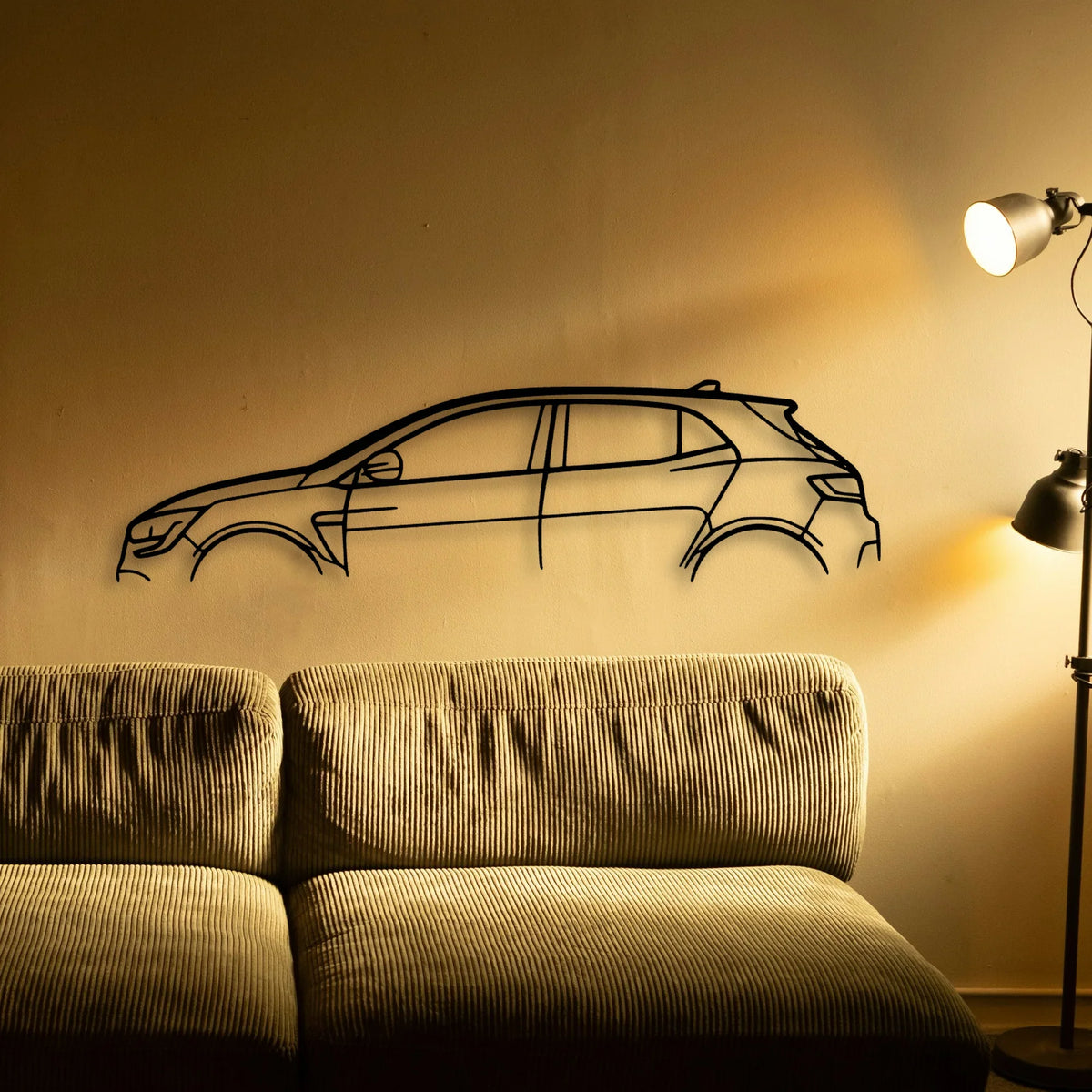 Megane RS Classic Silhouette Metal Wall Art - Tinvibe
