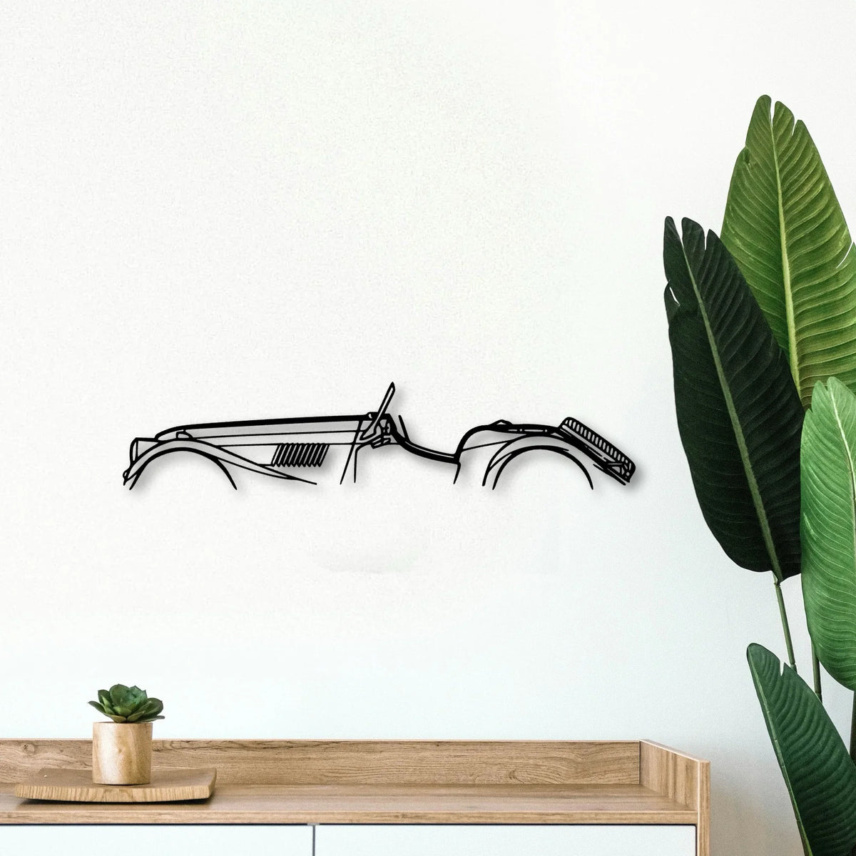 Morgan Plus 8 1975 Classic Silhouette Metal Wall Art - Tinvibe