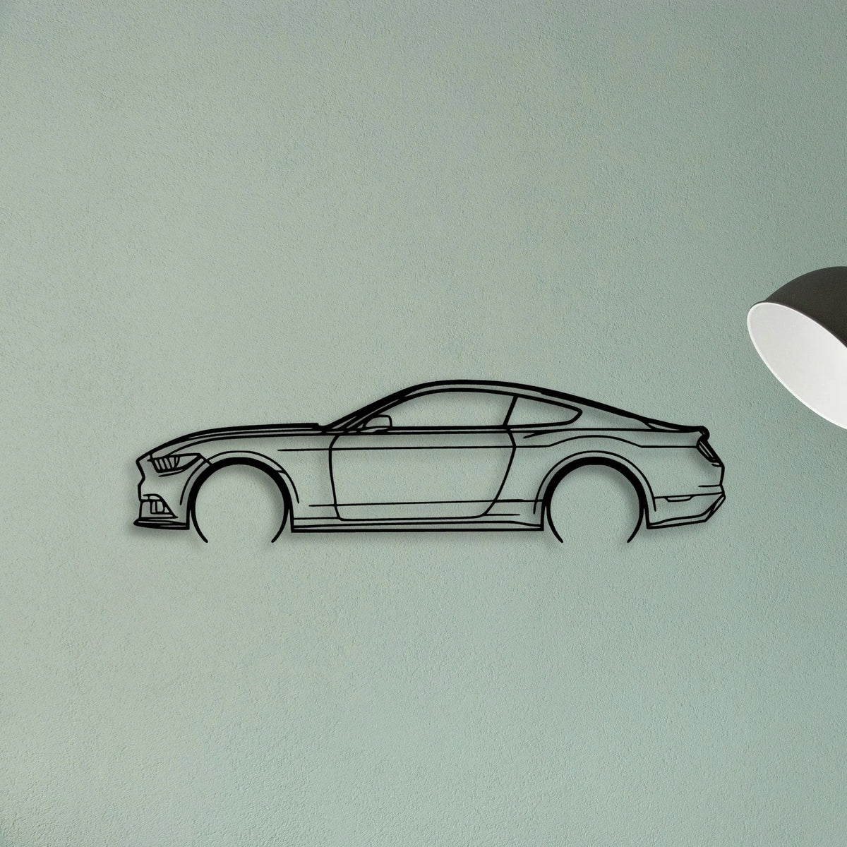 Mustang GT 2017 Classic Silhouette Metal Wall Art - Tinvibe