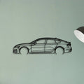 RS5 Sportback 2 Classic Silhouette Metal Wall Art - Tinvibe