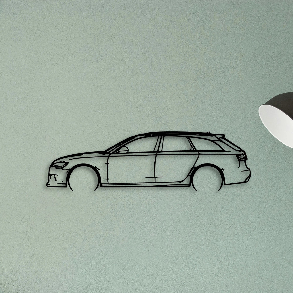 RS6 2016 Classic Silhouette Metal Wall Art - Tinvibe