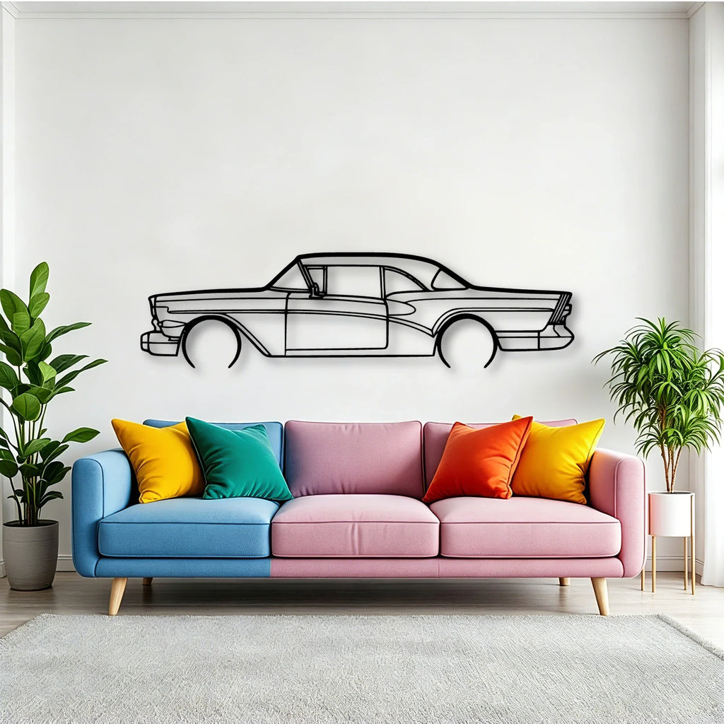 RIV 1957 Classic Silhouette Metal Wall Art - Tinvibe