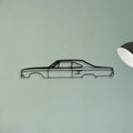 Road Runner 1970 2 Classic Silhouette Metal Wall Art - Tinvibe